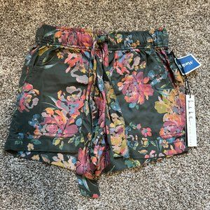 NWT Nicole Miller New York Tie Waist Shorts XS